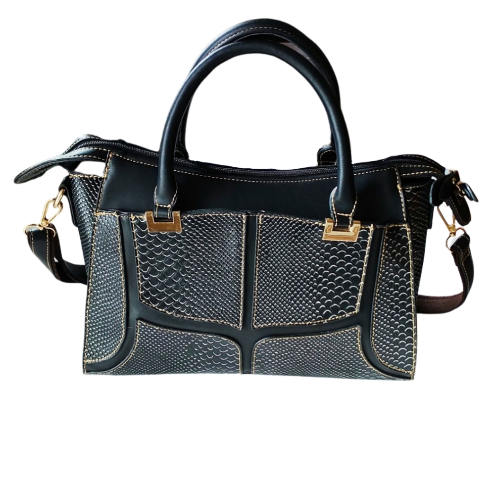 Mellow World Maddie Faux Snakeskin Satchel